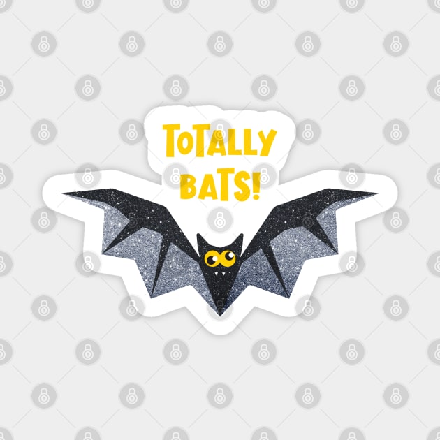 Totally Bats! 2 Sparkly Halloween Bat Sticker by VicEllisArt